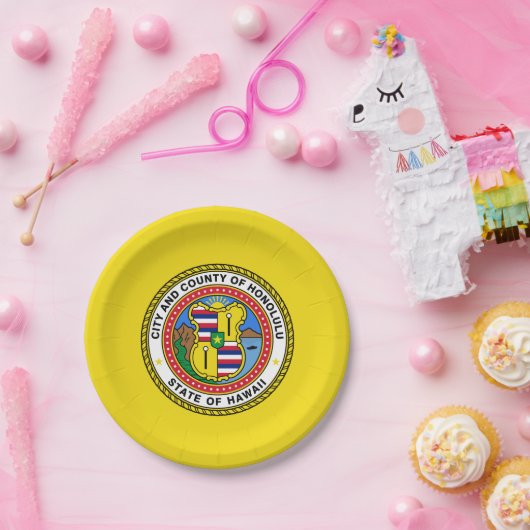 Vlag van de stad Honolulu, Bord Hawaii Paper (Feest)