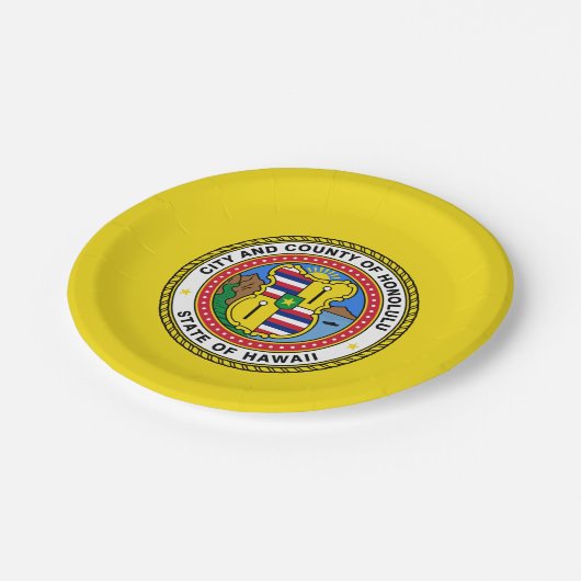 Vlag van de stad Honolulu, Bord Hawaii Paper (Gekanteld)