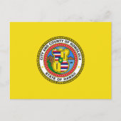 Vlag van de stad Honolulu, Briefkaart Hawaï (Voorkant)