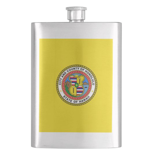 Vlag van de stad Honolulu, Hawaii Flask Flacon (Voorkant)