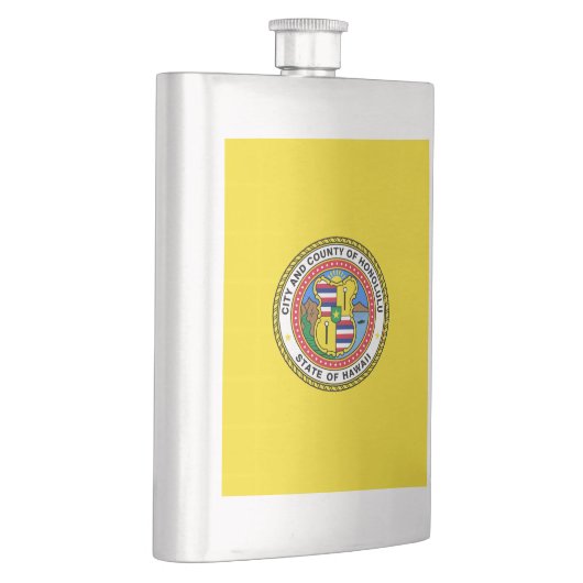 Vlag van de stad Honolulu, Hawaii Flask Flacon (Rechts)