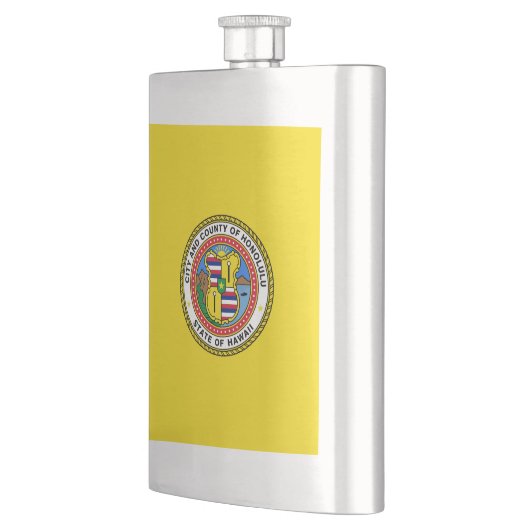 Vlag van de stad Honolulu, Hawaii Flask Flacon (Links)
