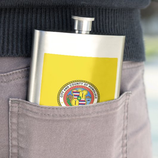 Vlag van de stad Honolulu, Hawaii Flask Flacon (Voorbeeld)