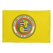 Vlag van de stad Honolulu, Hawaii Golf Pet Clip Kussensloop (Achterkant)