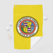 Vlag van de stad Honolulu, Hawaii Golfhanddoek (Insitu)