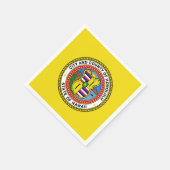 Vlag van de stad Honolulu, Hawaii Napkins Servet (Hoek)