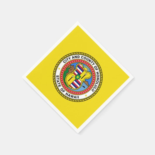 Vlag van de stad Honolulu, Hawaii Napkins Servet (Hoek)