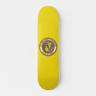 Vlag van de stad Honolulu, Hawaii Persoonlijk Skateboard