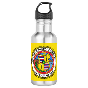 Vlag van de stad Honolulu, Hawaii Stainless Steel  Waterfles