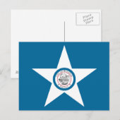 Vlag van de stad Houston, Briefkaart Texas (Voorkant / Achterkant)