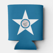 Vlag van de stad Houston, Koelbox Texas Blikjeskoeler (Achterkant)