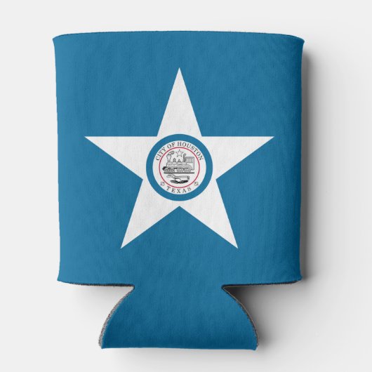 Vlag van de stad Houston, Koelbox Texas Blikjeskoeler (Achterkant)