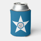 Vlag van de stad Houston, Koelbox Texas Blikjeskoeler (Blikje Achterkant)