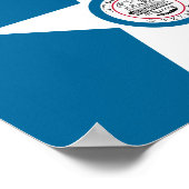 Vlag van de stad Houston, Poster Texas (Hoek)