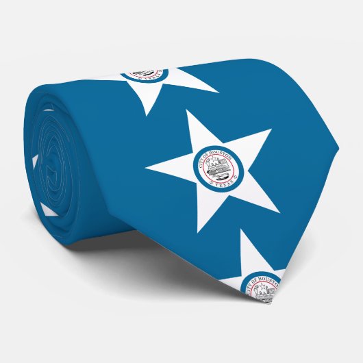 Vlag van de stad Houston, Stropdas Texas (Opgerold)
