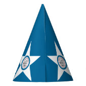 Vlag van de stad Houston, Texas Feesthoed Feesthoedjes (Achterkant)