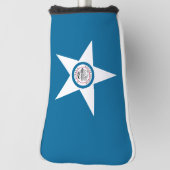 Vlag van de stad Houston, Texas Golf Head Cover (Draai 90)