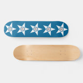 Vlag van de stad Houston, Texas Persoonlijk Skateboard (Horizontaal)