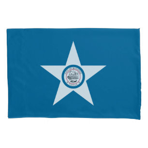 Vlag van de stad Houston, Texas Pillow Hoesje Kussensloop
