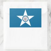 Vlag van de stad Houston, Texas Rechthoekige stick Rechthoekige Sticker (Tas)