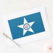 Vlag van de stad Houston, Texas Rechthoekige stick Rechthoekige Sticker (Envelop)