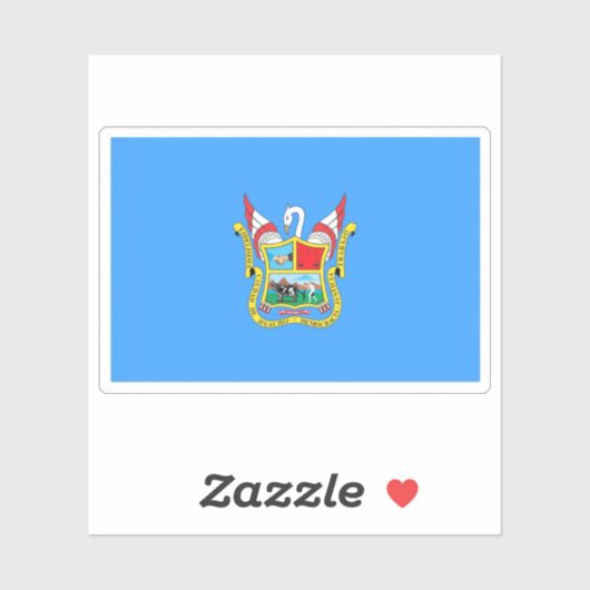 Vlag van de stad Huacho, Peru Sticker (Vel)