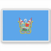 Vlag van de stad Huacho, Peru Sticker (Voorkant)