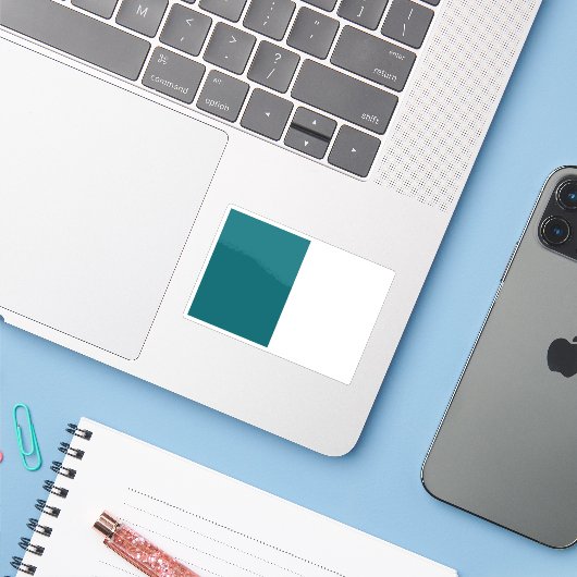 Vlag van de stad Huancayo, Peru Sticker (Laptop met iPhone)