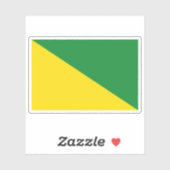 Vlag van de stad Ica, Peru Sticker (Vel)