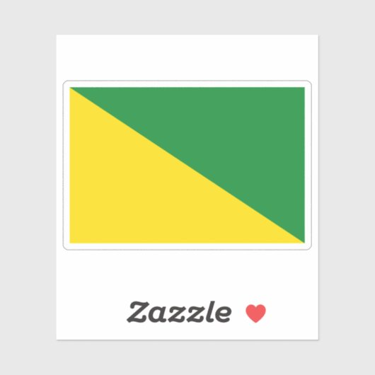 Vlag van de stad Ica, Peru Sticker (Vel)