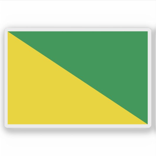 Vlag van de stad Ica, Peru Sticker (Voorkant)