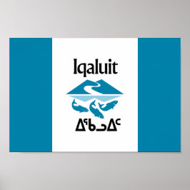 Vlag van de stad Iqaluit Poster