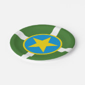 Vlag van de stad Jackson, Borden van Mississippi P Papieren Bordje (Gekanteld)