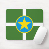 Vlag van de stad Jackson, Muismat Mississippi (Met muis)