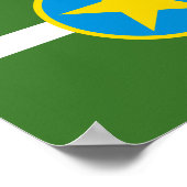 Vlag van de stad Jackson, Poster Mississippi (Hoek)