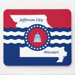 Vlag van de stad Jefferson, Missouri Muismat