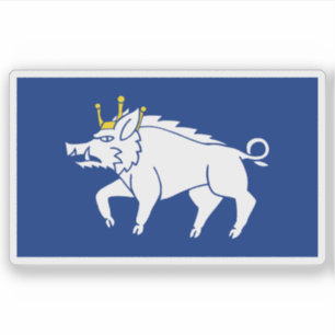 Vlag van de stad Kingswinford, Engeland Sticker