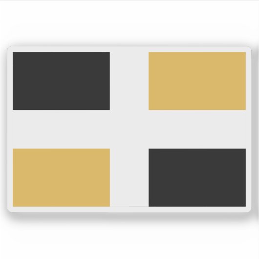 Vlag van de stad Lévis, Quebec, Canada Sticker (Voorkant)