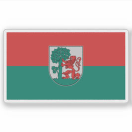 Vlag van de stad Liepāja, Letland Sticker