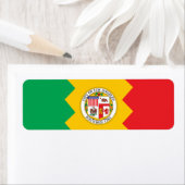 vlag van de stad Los Angeles Etiket (Insitu)