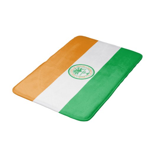 Vlag van de stad Miami (Florida) Badmat (Gekanteld)