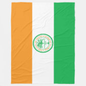 Vlag van de stad Miami (Florida) Fleece Deken (Voorkant)