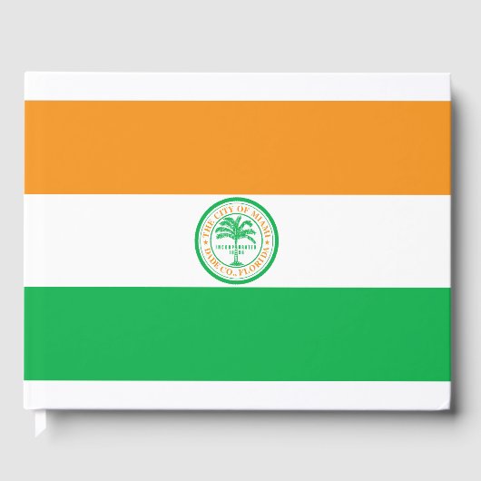 Vlag van de stad Miami (Florida) Gastenboek (Voorkant)
