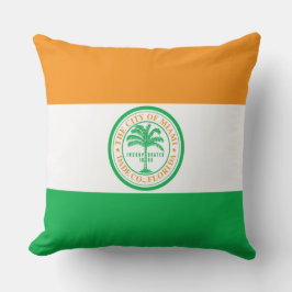 Vlag van de stad Miami (Florida) Kussen