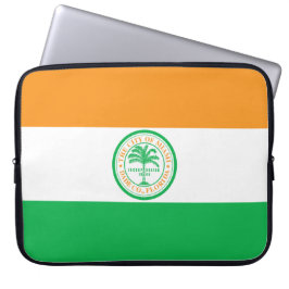 Vlag van de stad Miami (Florida) Laptop Sleeve