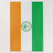 Vlag van de stad Miami (Florida) Legpuzzel (Verticaal)