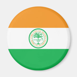 Vlag van de stad Miami (Florida) Magneet