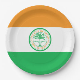 Vlag van de stad Miami (Florida) Papieren Bordje