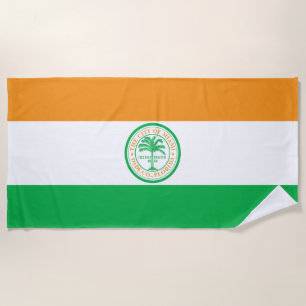 Vlag van de stad Miami (Florida) Strandlaken