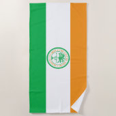 Vlag van de stad Miami (Florida) Strandlaken (Voorkant)